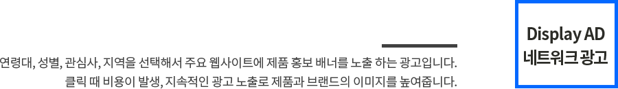 디스플레이 AD 네트워크 광고